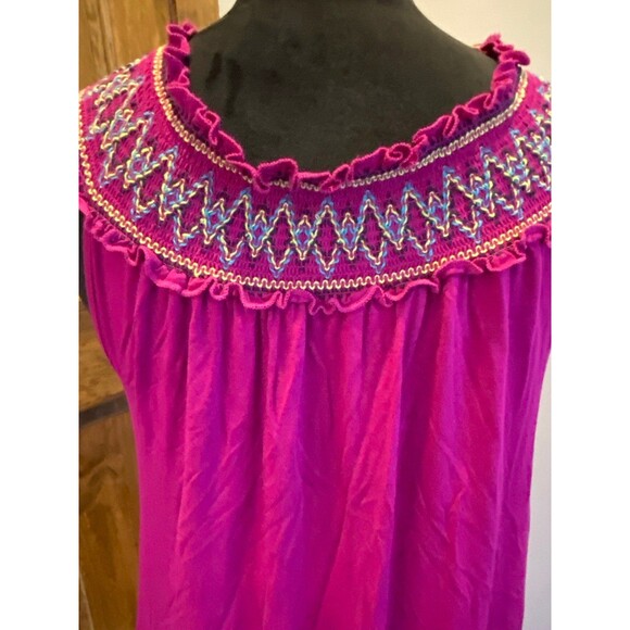 Spence Womens Swimsuit Coverup Dress  Size Small Fuchia  Pool Beach Vacation - Picture 7 of 10